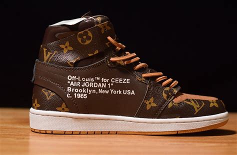 off-white x air jordan 1 lv brown|jordan 1 off louis.